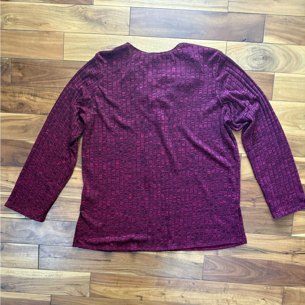 Chenault Maroon Lace-Up Top - Picture 4 of 4